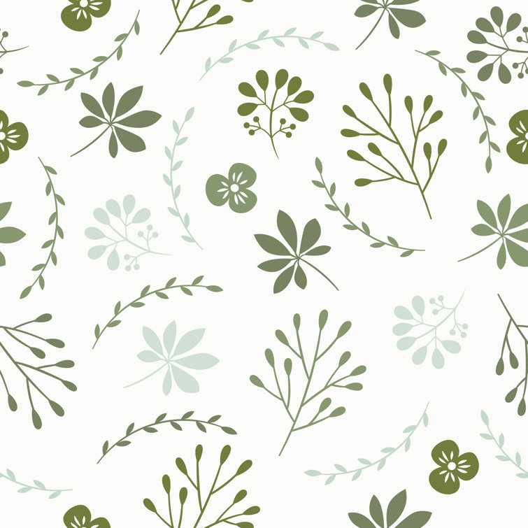 WallsByMe Botanical Removable Peel and Stick Wallpaper Roll | Wayfair